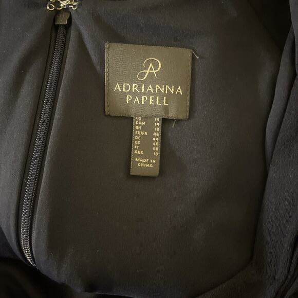 ADRIANNA PAPELL Womens Cap Sleeve Sweetheart Neckline Midi Party Hi-Lo Dress 14 - Picture 7 of 10